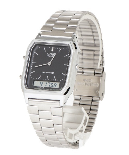 CASIO(カシオ)の「【RE】【CASIO(カシオ)】アナデジ メタル(アナログ腕時計・メンズ・ホワイト系その他/ホワイト/ブラック・FREE)」の3枚目の写真