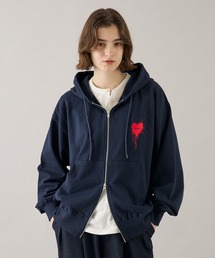 ONCILY | 26AW HEART LOGO FULL-ZIP HOODIE / ハートロゴフルジップフーディ(パーカー)