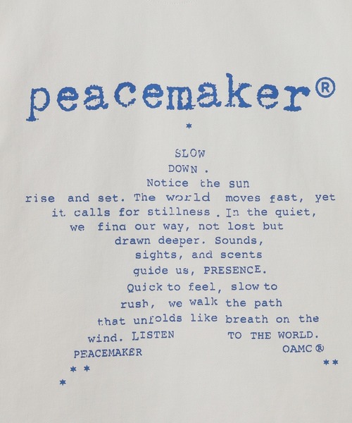 OAMC(オーエーエムシー)の「PEACEMAKER Loose Fit Hoodie Star Print PCM2OH01LFT00201(パーカー・メンズ・ホワイト・S/M)」の5枚目の写真