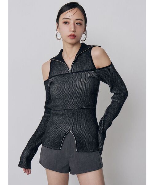 MURUA(ムルーア)の「ワイドベルトマイクロショートパンツ(その他パンツ・レディース・ブラック/グレー・2/1)」の17枚目の写真