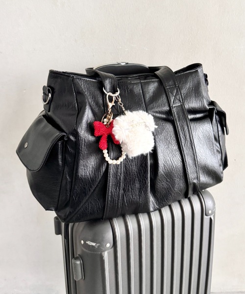 wears(ウェアーズ)の「【A4収納可】2WAY PUボストンバッグ ショルダーバッグ(ショルダーバッグ・レディース・アイボリー/ブラウン/ブラック・FREE)」の1枚目の写真