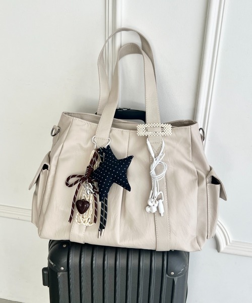 wears(ウェアーズ)の「【A4収納可】2WAY PUボストンバッグ ショルダーバッグ(ショルダーバッグ・レディース・アイボリー/ブラウン/ブラック・FREE)」の22枚目の写真