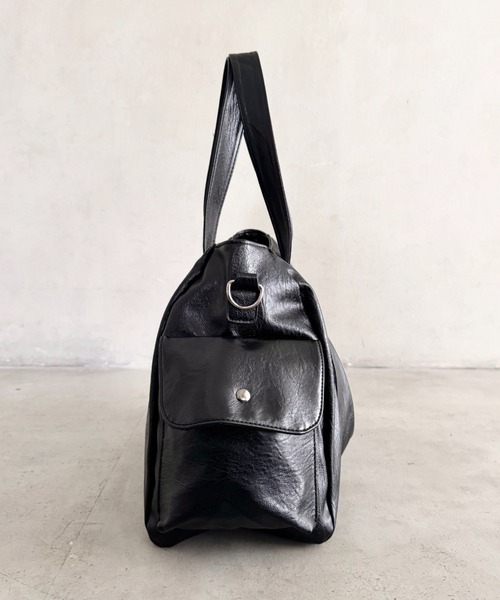 wears(ウェアーズ)の「【A4収納可】2WAY PUボストンバッグ ショルダーバッグ(ショルダーバッグ・レディース・アイボリー/ブラウン/ブラック・FREE)」の10枚目の写真