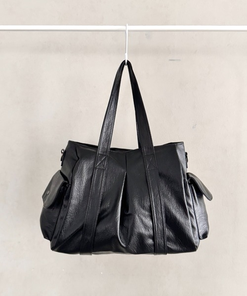 wears(ウェアーズ)の「【A4収納可】2WAY PUボストンバッグ ショルダーバッグ(ショルダーバッグ・レディース・アイボリー/ブラウン/ブラック・FREE)」の15枚目の写真