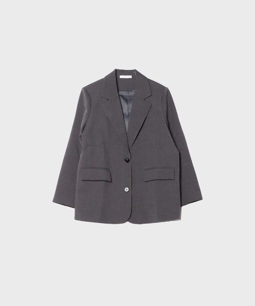 AO2(アオズ)の「Mode Shoulder Pad Tailored Jacket 秋服 冬服(テーラードジャケット・レディース・グレー系・FREE)」の1枚目の写真