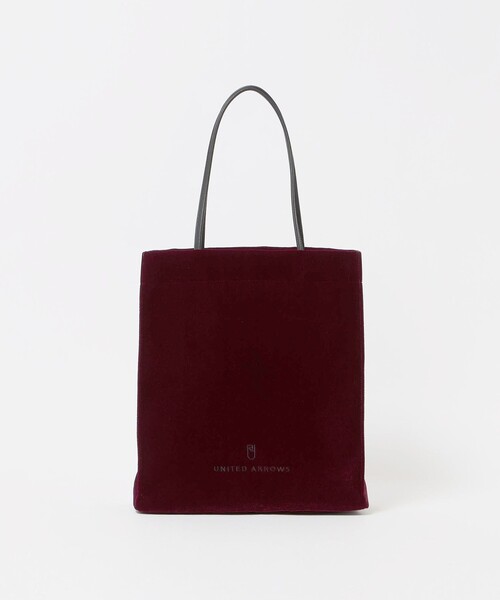 UNITED ARROWS(ユナイテッドアローズ)の「ベロア ロゴ トートバッグ(トートバッグ・レディース・ロイヤルブルー/ワイン/ブラック・FREE)」の3枚目の写真