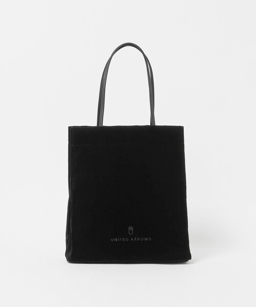 UNITED ARROWS(ユナイテッドアローズ)の「ベロア ロゴ トートバッグ(トートバッグ・レディース・ロイヤルブルー/ワイン/ブラック・FREE)」の2枚目の写真