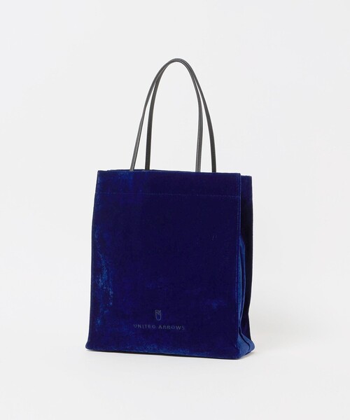 UNITED ARROWS(ユナイテッドアローズ)の「ベロア ロゴ トートバッグ(トートバッグ・レディース・ロイヤルブルー/ワイン/ブラック・FREE)」の6枚目の写真