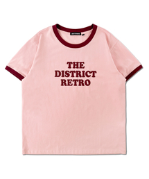 DISTN9NE（ディストナイン）の「ウィメンズリングレタリング半袖Tシャツ LQ7TF424_LIGHT PINK（Tシャツ/カットソー）」
