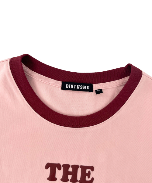 DISTN9NE(ディストナイン)の「ウィメンズリングレタリング半袖Tシャツ LQ7TF424_LIGHT PINK(Tシャツ/カットソー・メンズ・その他・90/85)」の3枚目の写真