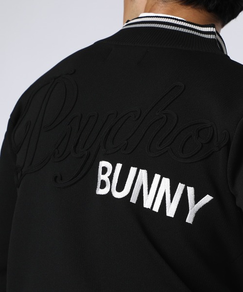 Psycho Bunny（サイコバニー）の「[GOLF] グラフィックバック刺繍 ジップニットカーディガン（ニット/セーター・メンズ・ライトグレー/ブラック/ネイビー・LARGE/X-LARGE/MEDIUM）」の4枚目の写真
