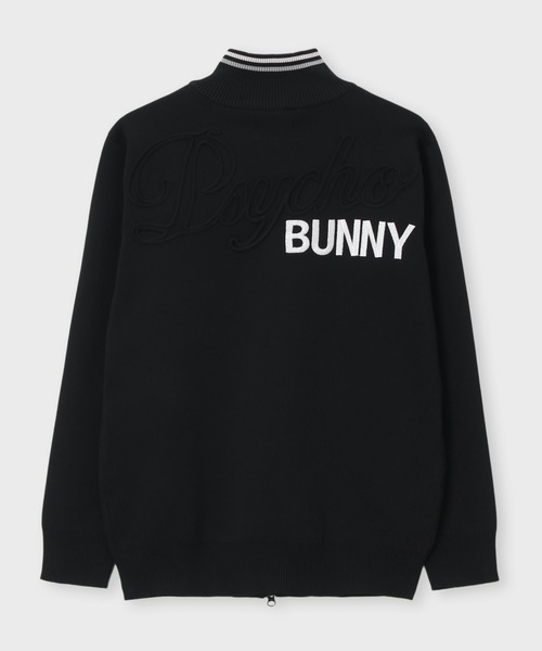 Psycho Bunny（サイコバニー）の「[GOLF] グラフィックバック刺繍 ジップニットカーディガン（ニット/セーター・メンズ・ライトグレー/ブラック/ネイビー・LARGE/X-LARGE/MEDIUM）」の9枚目の写真