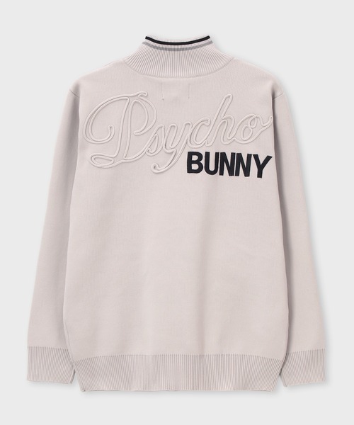 Psycho Bunny（サイコバニー）の「[GOLF] グラフィックバック刺繍 ジップニットカーディガン（ニット/セーター・メンズ・ライトグレー/ブラック/ネイビー・LARGE/X-LARGE/MEDIUM）」の15枚目の写真