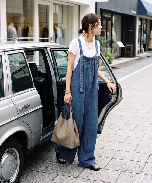 STYLE DELI（スタイルデリ）の「【DELI by】ヴィンテージライクデニムサロペット（Tサイズ）（サロペット/オーバーオール・レディース・ブルー・LARGE/TALL）」の10枚目の写真