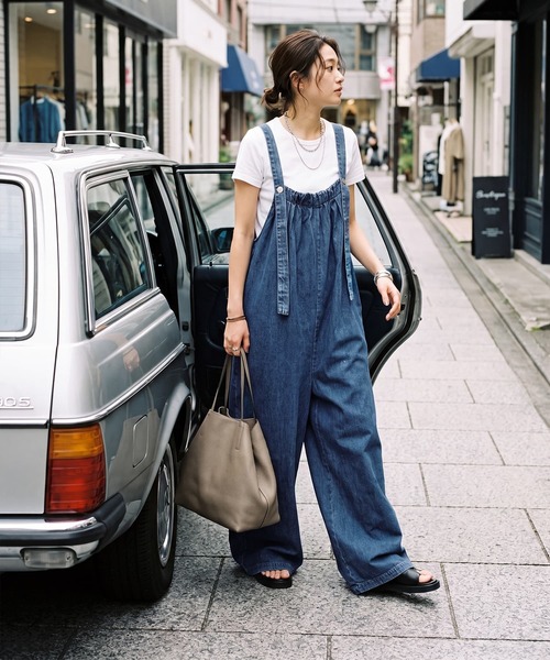 STYLE DELI（スタイルデリ）の「【DELI by】ヴィンテージライクデニムサロペット（Tサイズ）（サロペット/オーバーオール・レディース・ブルー・LARGE/TALL）」の11枚目の写真