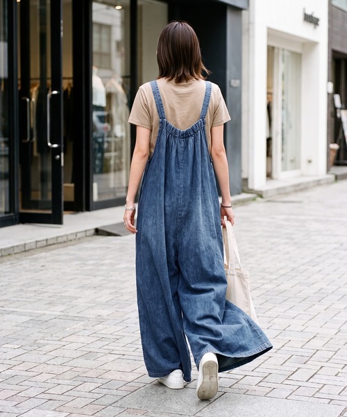STYLE DELI（スタイルデリ）の「【DELI by】ヴィンテージライクデニムサロペット（Tサイズ）（サロペット/オーバーオール・レディース・ブルー・LARGE/TALL）」の12枚目の写真