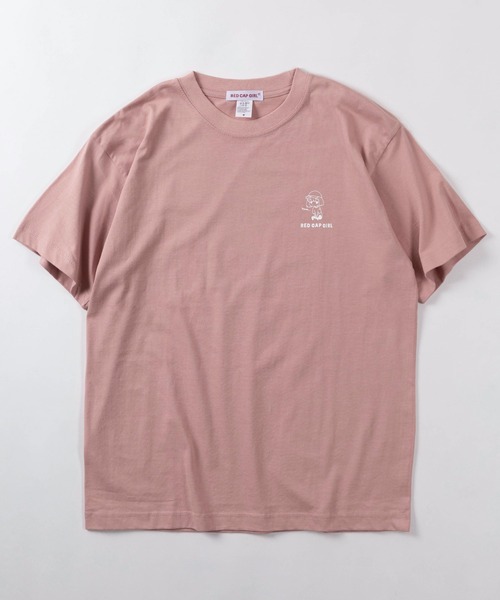 Red Cap Girl(レッドキャプガール)の「【70】【RCG/レッドキャップガール】グラフィック バックプリント Tシャツ/デフォルメプリント/フロントワンポイント/キャラクター/ユニセックス/レディース/メンズ(Tシャツ/カットソー・メンズ・グリーン/グレー/ブラック/ホワイト/ピンク・M/L)」の12枚目の写真