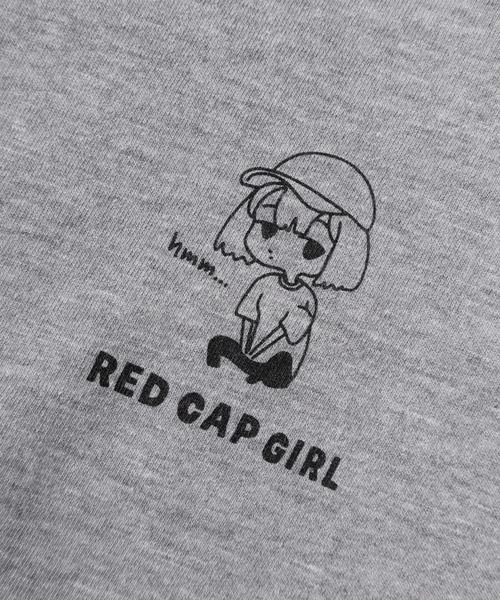 Red Cap Girl(レッドキャプガール)の「【70】【RCG/レッドキャップガール】グラフィック バックプリント Tシャツ/デフォルメプリント/フロントワンポイント/キャラクター/ユニセックス/レディース/メンズ(Tシャツ/カットソー・メンズ・グリーン/グレー/ブラック/ホワイト/ピンク・M/L)」の18枚目の写真