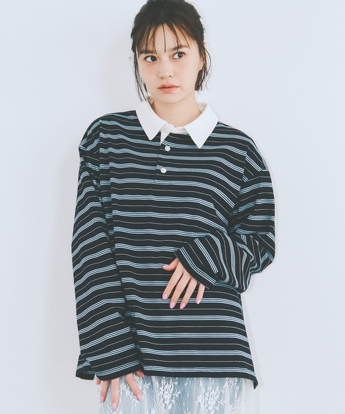 COLORME(カラーミー)の「【野崎智子着用】ポロシャツ(ユニセックス)(ポロシャツ・レディース・ブラウン/ブラック系その他・FREE)」の12枚目の写真