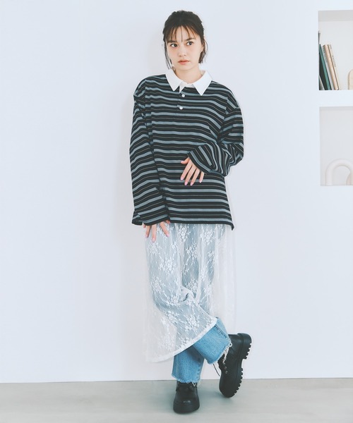 COLORME(カラーミー)の「【野崎智子着用】ポロシャツ(ユニセックス)(ポロシャツ・レディース・ブラウン/ブラック系その他・FREE)」の19枚目の写真