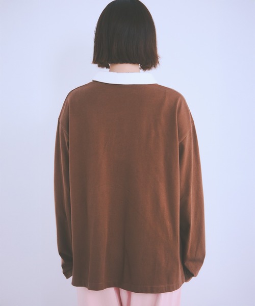 COLORME(カラーミー)の「【野崎智子着用】ポロシャツ(ユニセックス)(ポロシャツ・レディース・ブラウン/ブラック系その他・FREE)」の3枚目の写真
