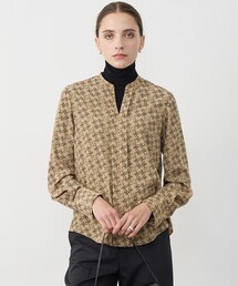 ピーチデシン キーネックブラウス