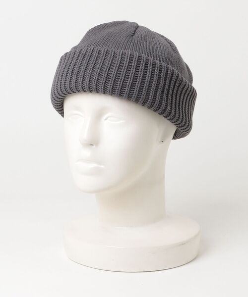 crepuscule（クレプスキュール）の「Knit Cap 1 2603-028（キャップ・メンズ・ブラック/チャコールグレー/グレー・FREE）」の2枚目の写真