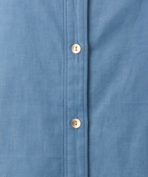 MK MICHEL KLEIN（エムケーミッシェルクラン）の「[洗える]ボウタイ付きデニムライクシャツブラウス（シャツ/ブラウス・レディース・ライトブルー/ブラック・38）」の11枚目の写真