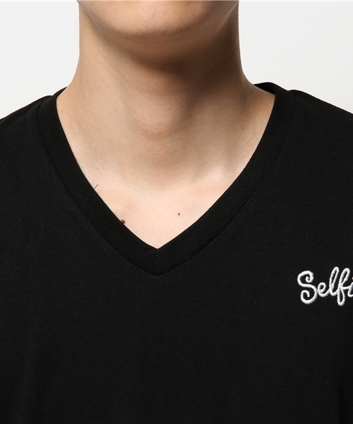 VENCEEXCHANGE（ヴァンスエクスチェンジ）の「1ポイント刺繍半袖Tシャツ （Tシャツ/カットソー・メンズ・ホワイト/その他31/ブラック・LARGE/MEDIUM/SMALL）」の6枚目の写真