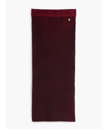 Burgundy rib knit long skirt / バーガンディリブニットロングスカート