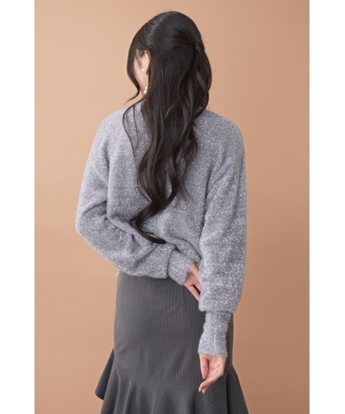 rienda(リエンダ)の「ミニフラッフィーニットカーディガン 秋服(カーディガン/ボレロ・レディース・ホワイト/ピンク/ブルー・FREE)」の20枚目の写真