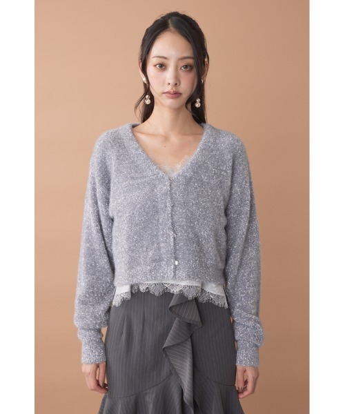 rienda(リエンダ)の「ミニフラッフィーニットカーディガン 秋服(カーディガン/ボレロ・レディース・ホワイト/ピンク/ブルー・FREE)」の21枚目の写真