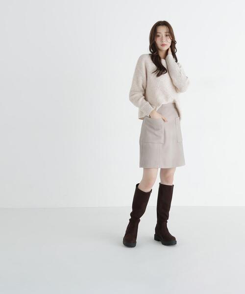 NATURAL BEAUTY BASIC（ナチュラルビューティーベーシック）の「ラメミックスボクシーニット（ニット/セーター・レディース・オフホワイト/ベージュ/ラベンダー・FREE）」の15枚目の写真