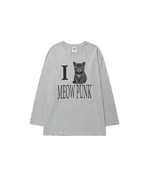 I LOVE MEOW PUNK LS TEE GREY(CV2GFFT559A)