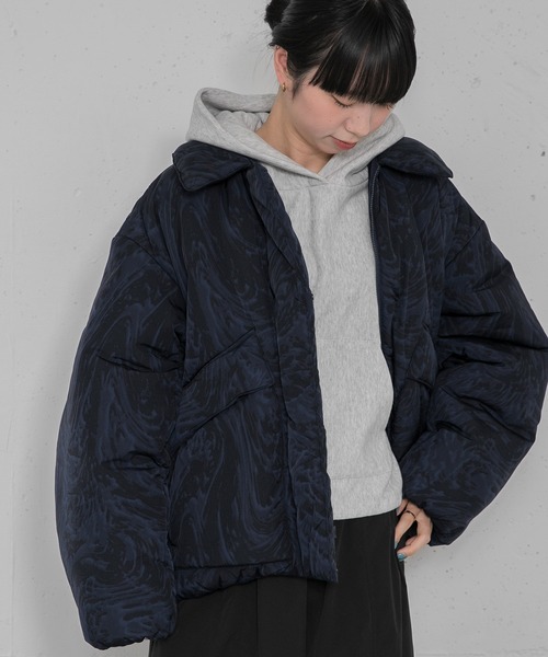 EKAL（エカル）の「PRIMAROFT インサレーションブルゾン（ダウンジャケット/コート・レディース・チャコールグレー/ブラック系その他/ブラック・ONE）」の15枚目の写真