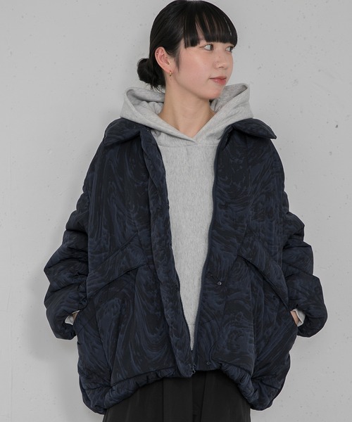 EKAL（エカル）の「PRIMAROFT インサレーションブルゾン（ダウンジャケット/コート・レディース・チャコールグレー/ブラック系その他/ブラック・ONE）」の18枚目の写真