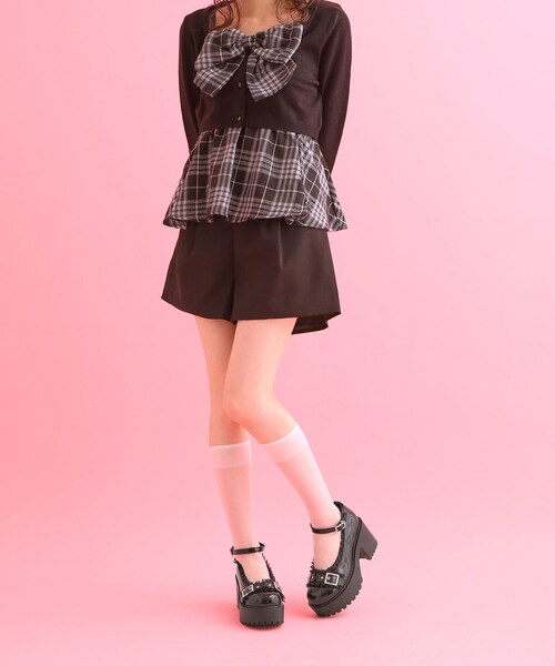 cs T&P(シーエスティーアンドピー)の「厚底フリルロリータパンプス(パンプス・レディース・ホワイト系2/ブラック系1/ピンク系6・S/M/LL/XL/L)」の17枚目の写真