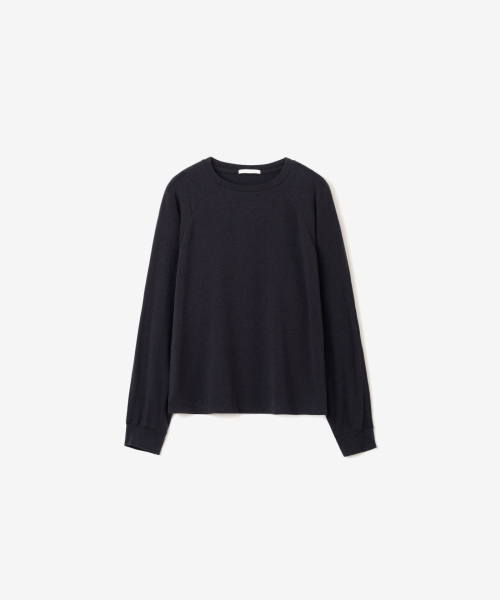 YEARNING（イヤニング）の「ラグランギャザー長袖、チャコール（Tシャツ/カットソー・レディース・その他・FREE）」の5枚目の写真