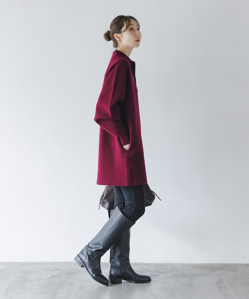 venit(ヴェニット)の「Venit/ヴェニット DOUBLE FACE KNIT(ニット/セーター・レディース・ホワイト/ボルドー/キャメル・38)」の20枚目の写真