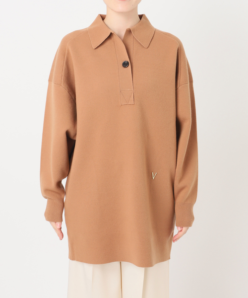 venit(ヴェニット)の「Venit/ヴェニット DOUBLE FACE KNIT(ニット/セーター・レディース・ホワイト/ボルドー/キャメル・38)」の22枚目の写真