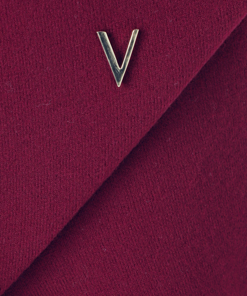 venit(ヴェニット)の「Venit/ヴェニット DOUBLE FACE KNIT(ニット/セーター・レディース・ホワイト/ボルドー/キャメル・38)」の8枚目の写真