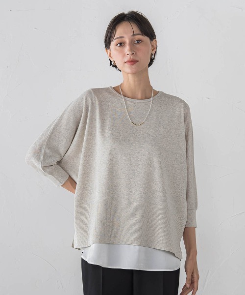 la.f…(ラエフ)の「SARIドルマンニット(ニット/セーター・レディース・ピンク/グリーン/ベージュ・9号)」の4枚目の写真