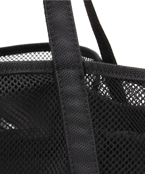 HARE（ハレ）の「メッシュトートBAG(HARE)（トートバッグ・メンズ・ブラック/オフホワイト・FREE）」の5枚目の写真