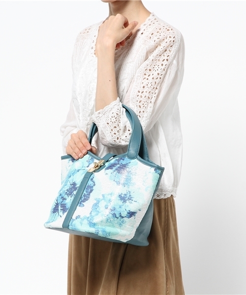 B.I.D.（ビーアイディー）の「Design Factory/フラワースパンコールハンドバッグ（ハンドバッグ・レディース・グリーン/ピンク/ブルー・FREE）」の9枚目の写真