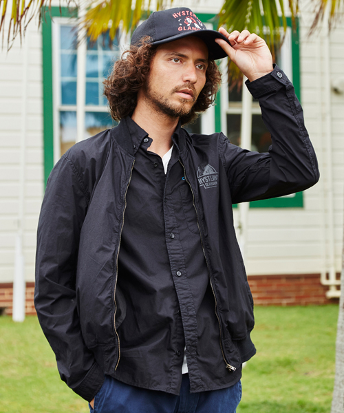 HYSTERIC GLAMOUR（ヒステリックグラマー）の「THE WAY I WALK pt リブJK（ブルゾン・メンズ・レッド/ネイビー/ブラック・MEDIUM/SMALL/LARGE）」の2枚目の写真