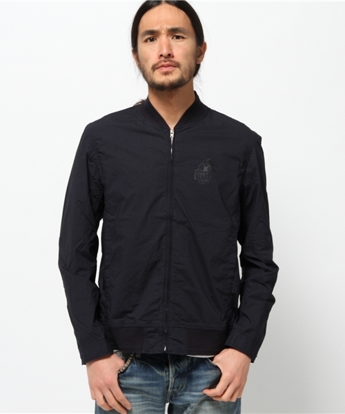 HYSTERIC GLAMOUR（ヒステリックグラマー）の「THE WAY I WALK pt リブJK（ブルゾン・メンズ・レッド/ネイビー/ブラック・MEDIUM/SMALL/LARGE）」の3枚目の写真