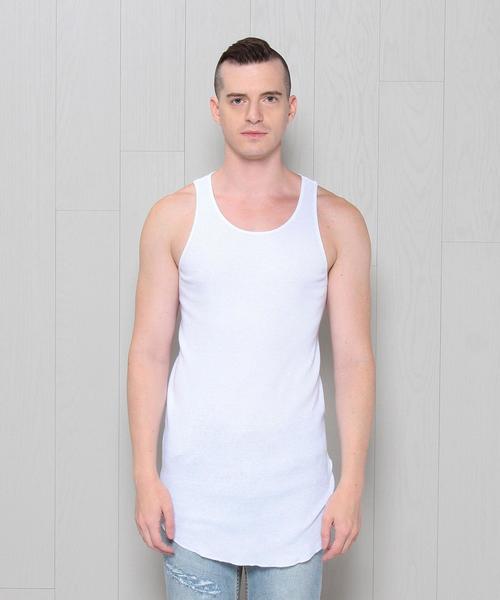 BEAUTY&YOUTH UNITED ARROWS(ビューティーアンドユースユナイテッドアローズ)の「<UNUSED> 17 LONG T/TOP 2/タンクトップ.(タンクトップ・メンズ・ホワイト・3/2)」の1枚目の写真
