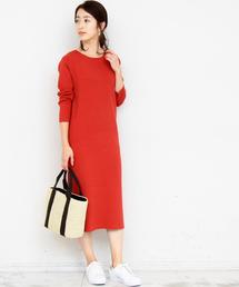 BEAUTY&YOUTH UNITED ARROWS | BY∴ バックリボンリブニットマキシワンピース -手洗い可能-(ワンピース)
