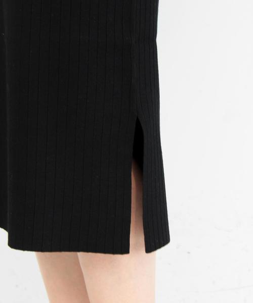 BEAUTY&YOUTH UNITED ARROWS（ビューティーアンドユースユナイテッドアローズ）の「BY∴ バックリボンリブニットマキシワンピース -手洗い可能- ◆（ワンピース・レディース・ブラック/ベージュ/レッド・FREE）」の12枚目の写真