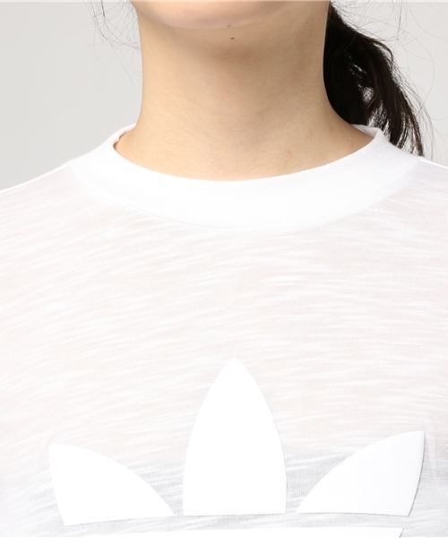 adidas（アディダス）の「オリジナルス Tシャツ[LS TEE]（Tシャツ/カットソー・レディース・ホワイト・LARGE/MEDIUM/SMALL/XX-LARGE）」の5枚目の写真